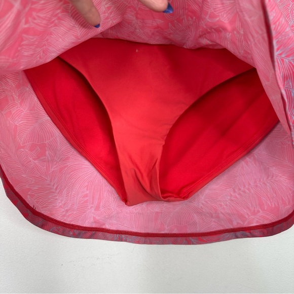 PRANA | Belltello Swim Skirt in color Papaya Fronds w/Full seat Brief Sz. Medium - Picture 5 of 6